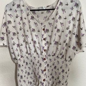 Flower print top